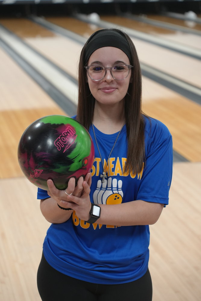 Amanda Morris finished the 2022-23 bowling season with a 210.4 average, the highest average for youth  female bowlers in Nassau County.
