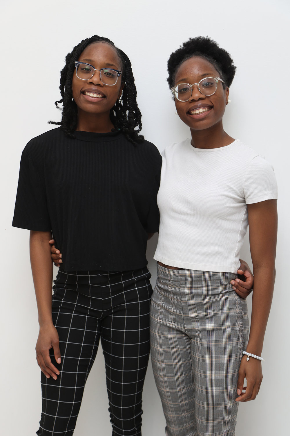 Twin sisters Gloria and Victoria Guerrier, West Hempstead High School's Valedictorian and Salutatorian of this year's graduating class.