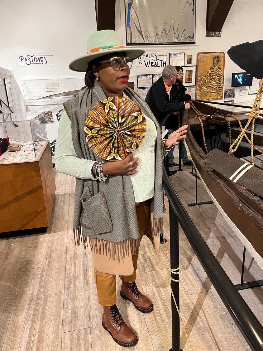 Dr. Georgette Grier-Key, executive director of the Eastville Community Historical Society in Sag Harbor, was the guest curator for the exhibit.