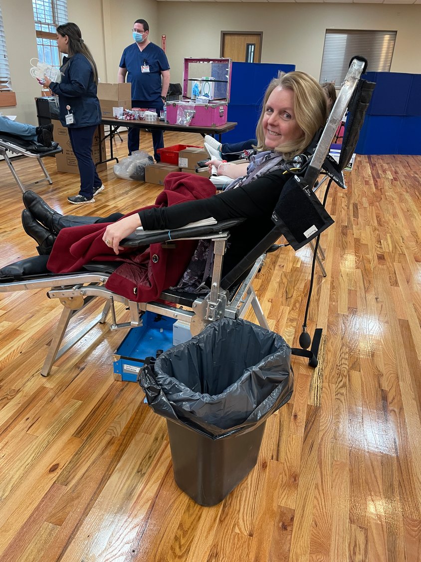 The Baldwin Fire Department and Legislator Debra Mulé gave community members the opportunity to earn a voucher for a pair of Islander tickets at their blood drive on Feb. 22.