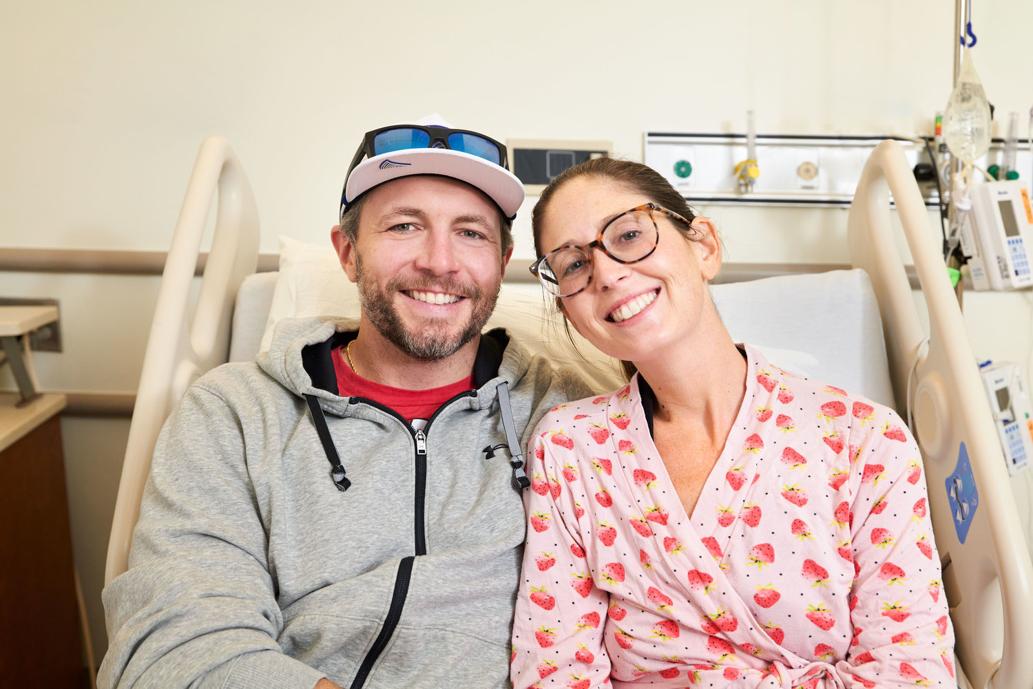 D.J. and Lauren Toby after their living organ transplant at New York-Presbyterian/Weill Cornell Medical Center. The couple, saved by love and blood type compatibility, will no longer have lingering ‘what if’ questions about Lauren’s PSC turning into cancer.