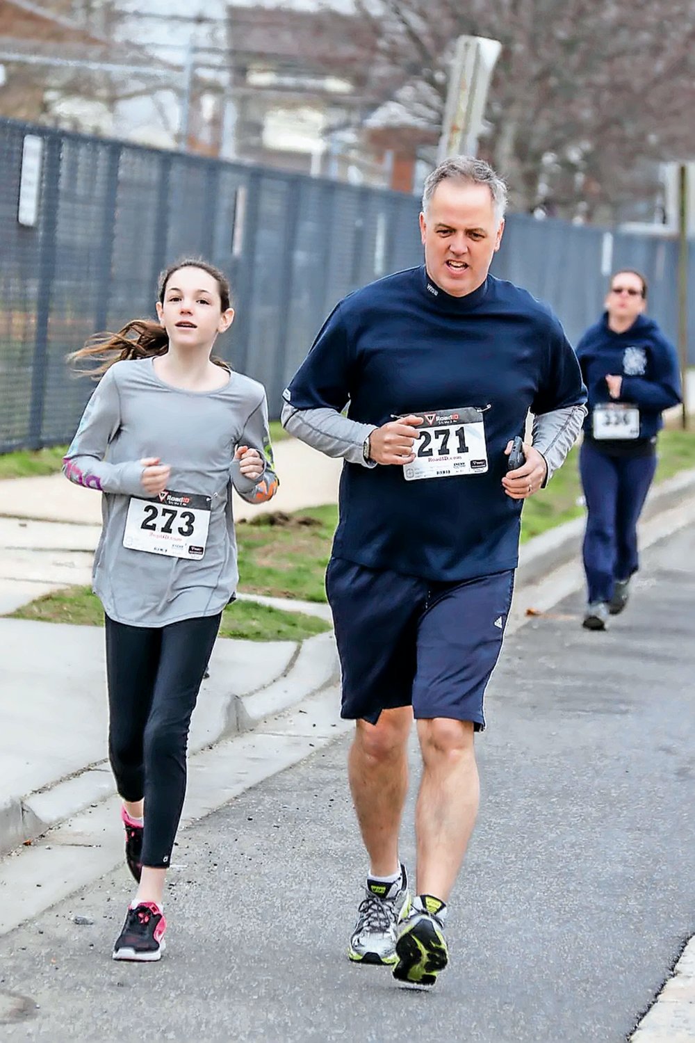 Sean and Theresa Lynch running in the 2017 Education Foundation 5K. This year’s race is March 25.