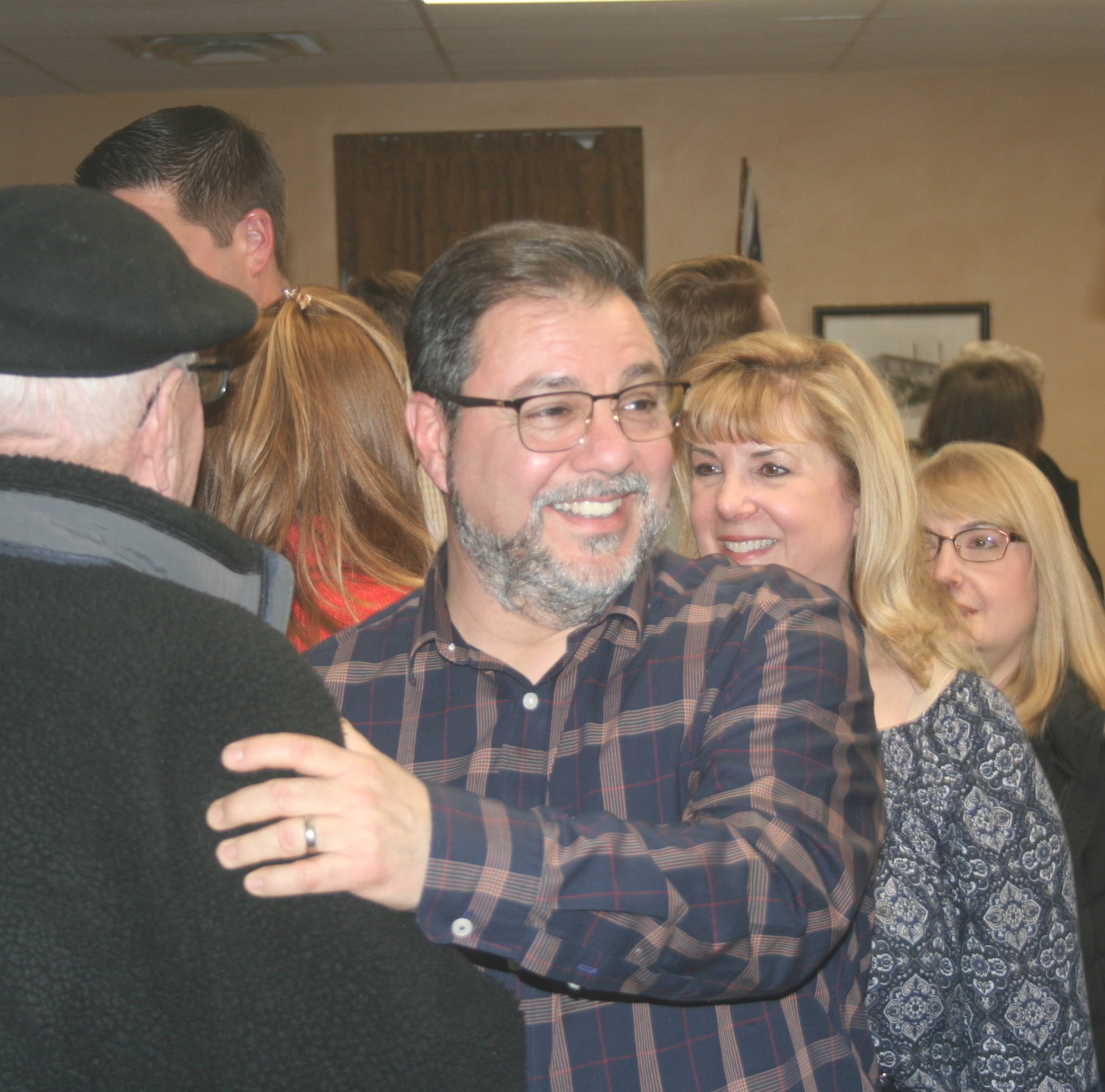 Deputy Mayor Perry Cuocci is congratulated for running a strong campaign despite his loss.
