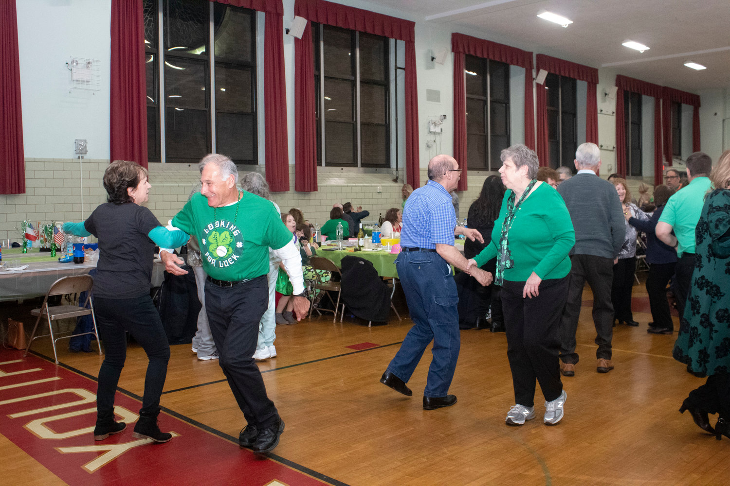 As music ran through the gymnasium, party-goers couldn’t help but get up and dance the night away.