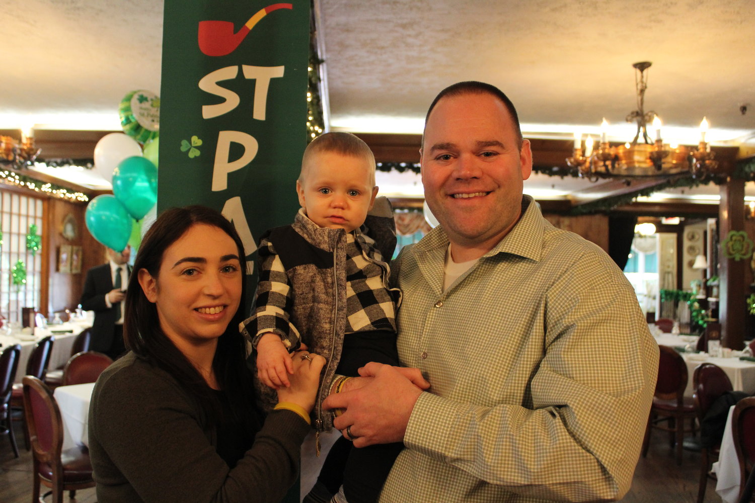 The Graham family – Rachel, Cooper and Michael, attended the cook-out on March 16 at the Milleridge Inn.