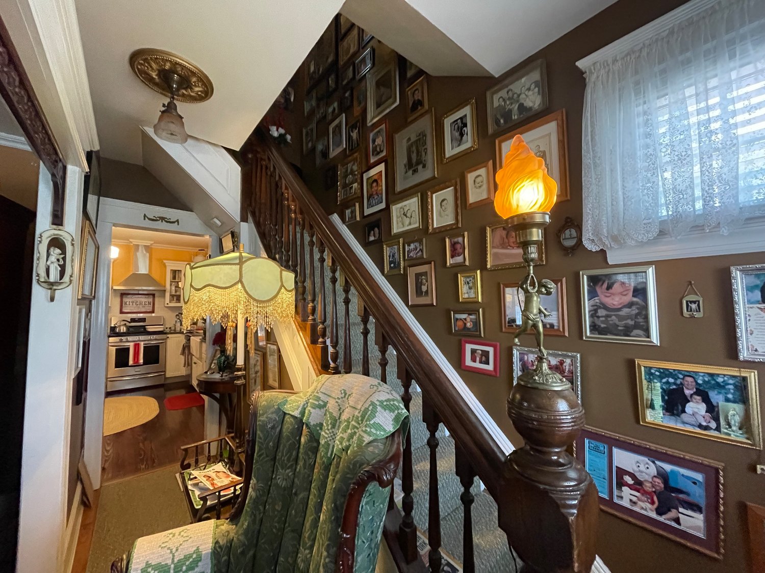 The home, landmarked in 2014, features Victorian-era details, like narrow, steep staircases.