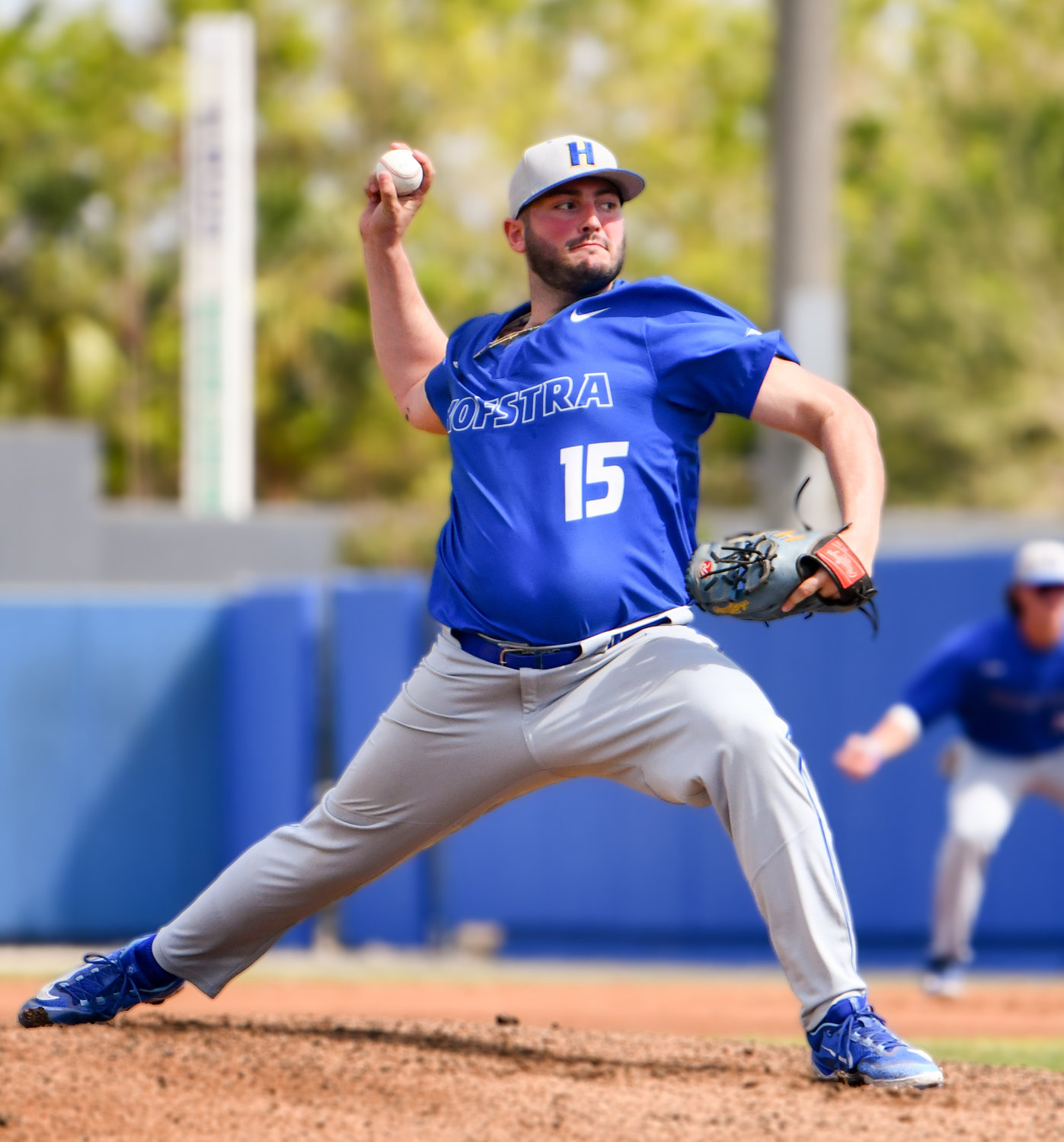 Grad student Brad Camarda is a reigning First-Team All-CAA pitcher who went 8-2 with 76 strikeouts last year.