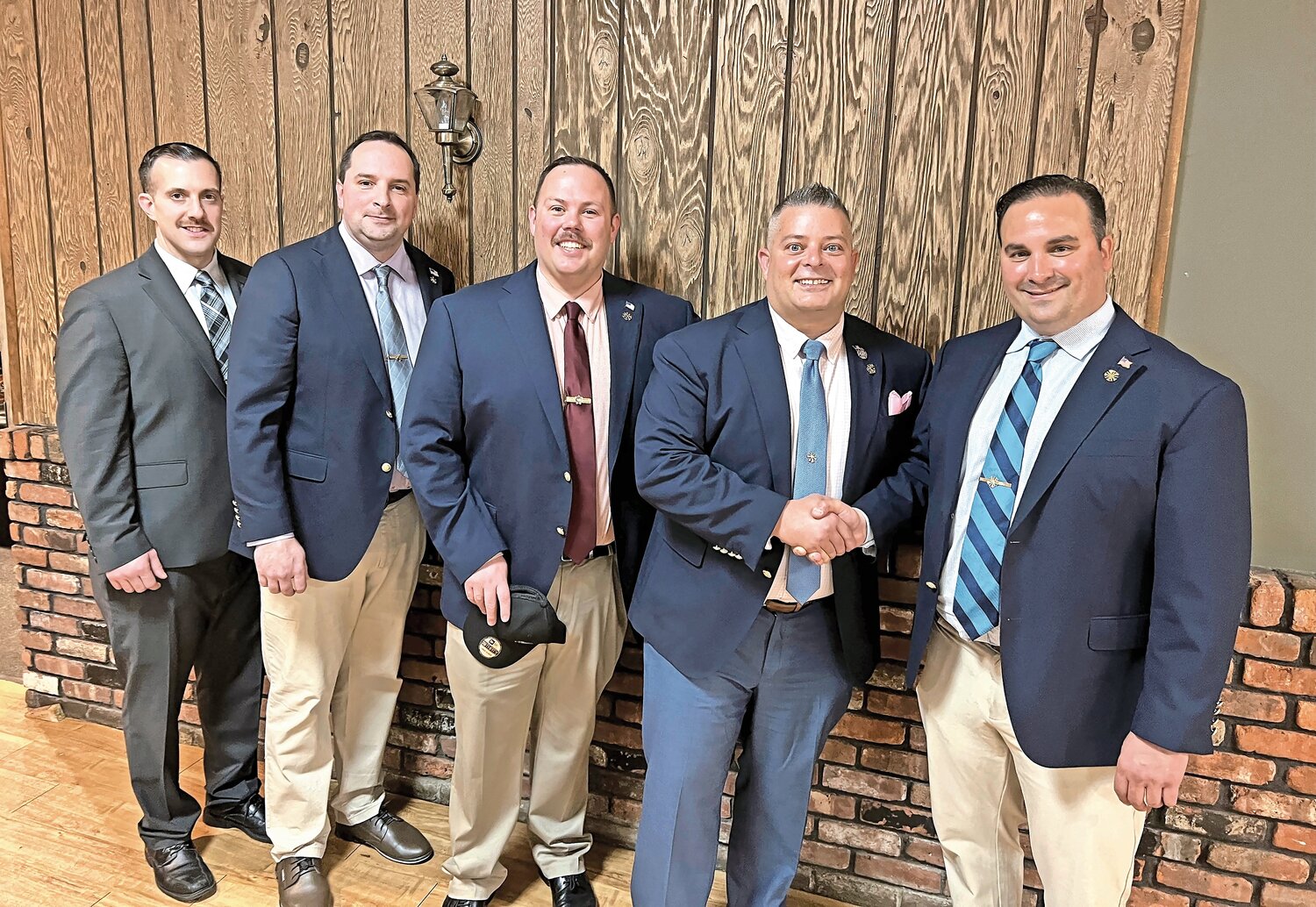 Incoming Lynbrook fire chiefs were elected April 6.