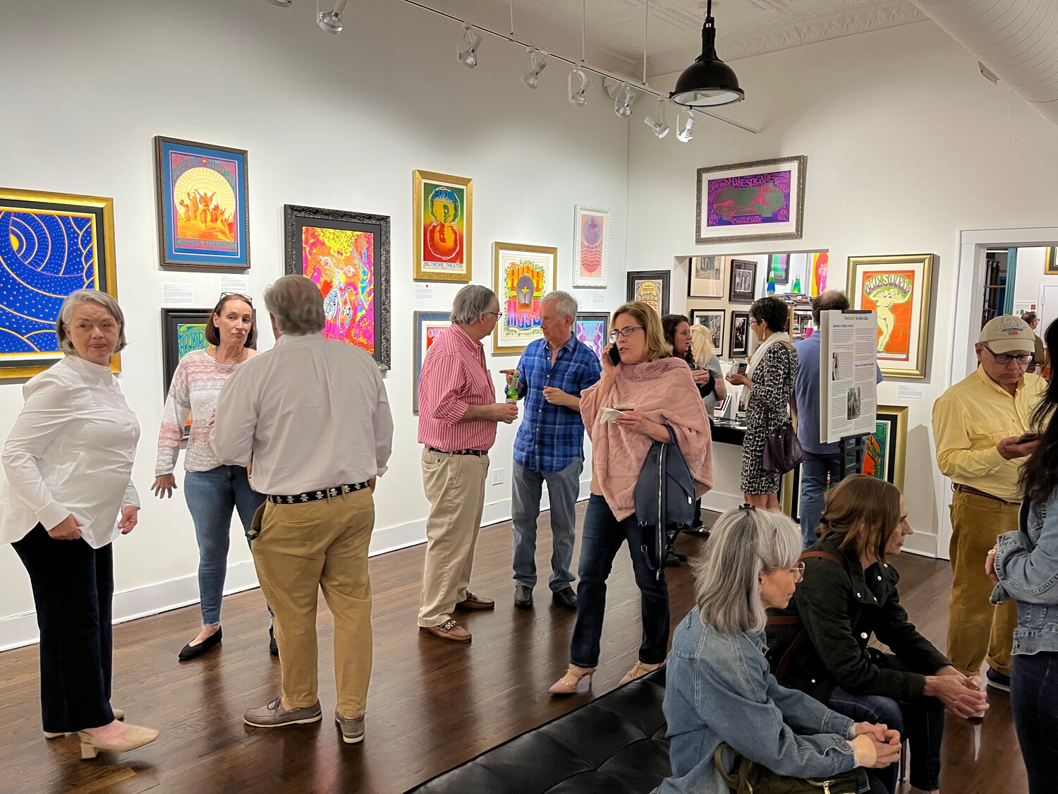 Roughly 100 people from across Long Island and the East Coast made their way to the Bahr Gallery for the exhibition opening on April 14.