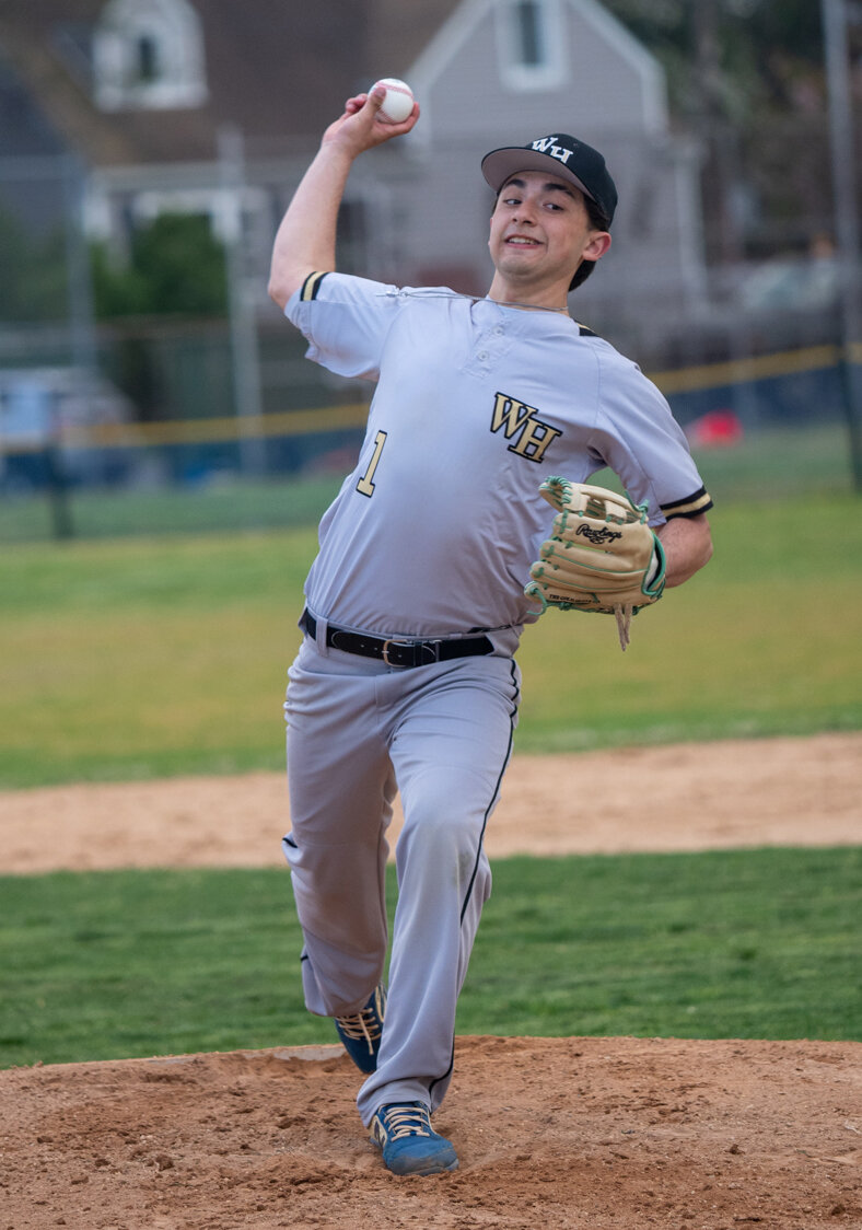 Junior Niko Adikimenakis heads West Hempstead’s pitching staff and also serves as an important bat near the top of the lineup.