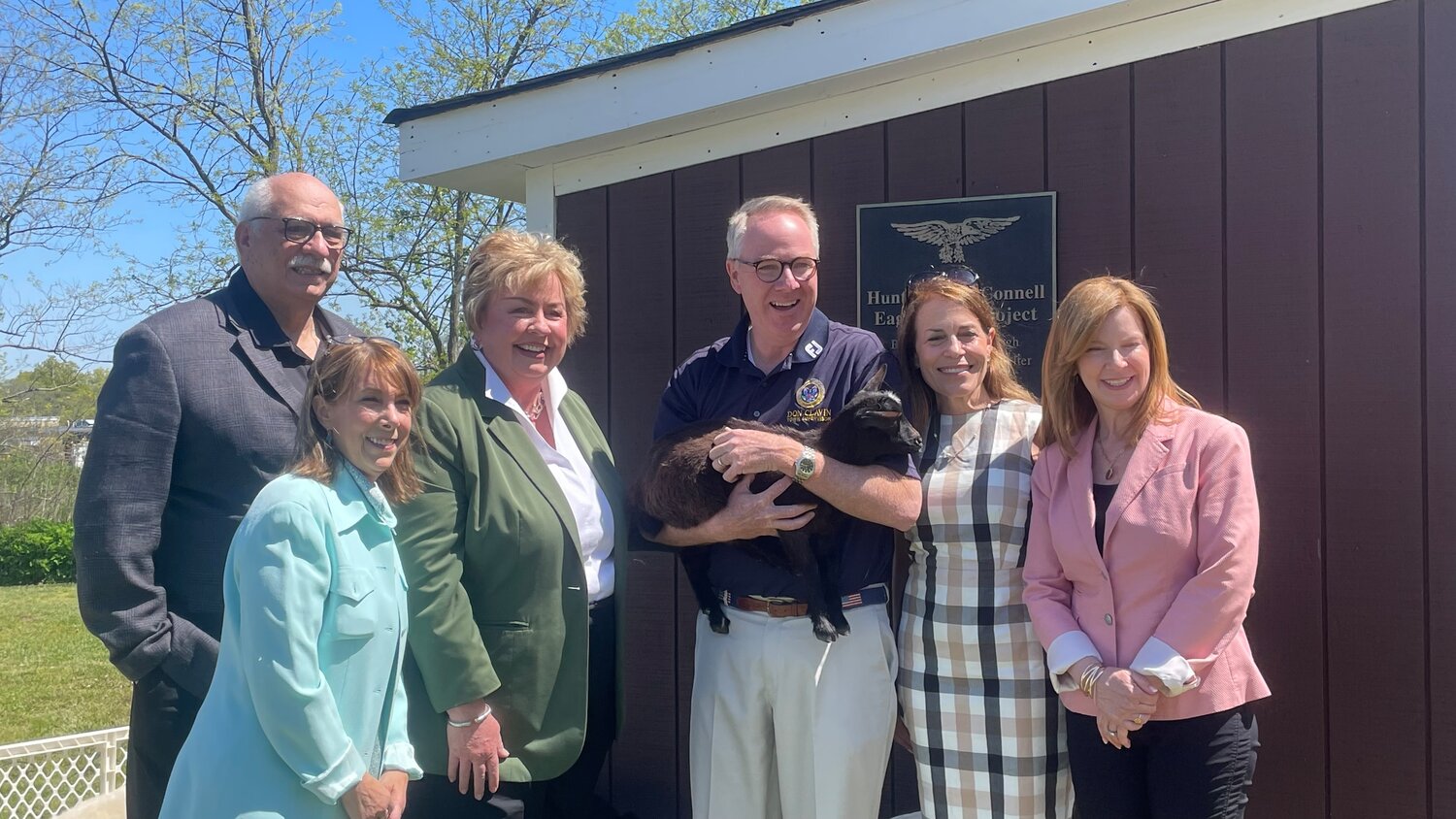 Members of the Hempstead town board introduced five new goats and two new sheep to Norman J. Levy Park on May 8. They’ll join the existing Nigerian Dwarf Goat population, that has lived at the park for almost 20 years.