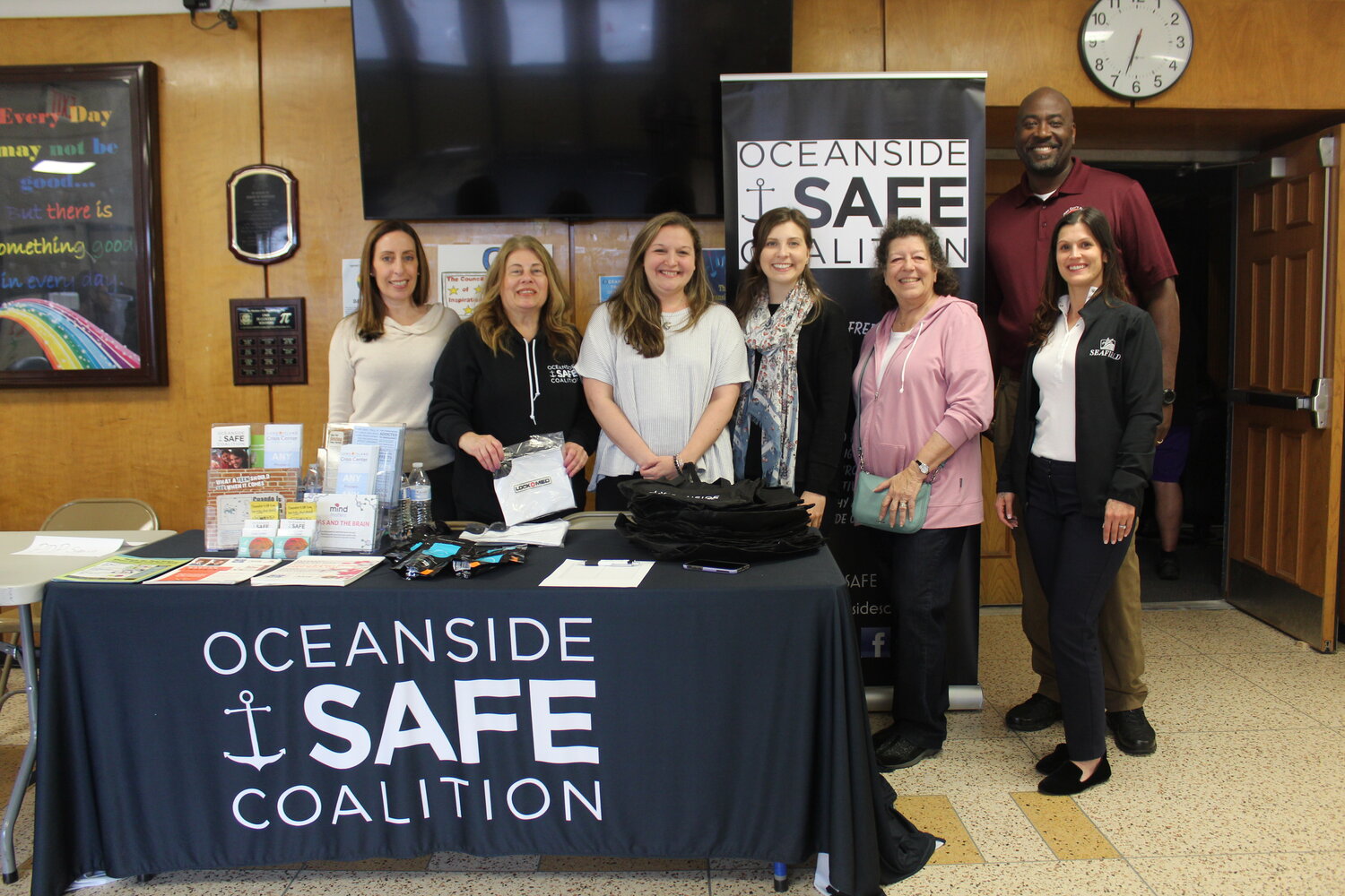 The Oceanside SAFE Coalition invited Jermaine Galloway, or ‘Tall Cop Says Stop’ to Oceanside High School to teach drug awareness and prevention, including all the nuances of legal synthetic drugs, elaborate hiding places in common household objects and strategies talking to teens.