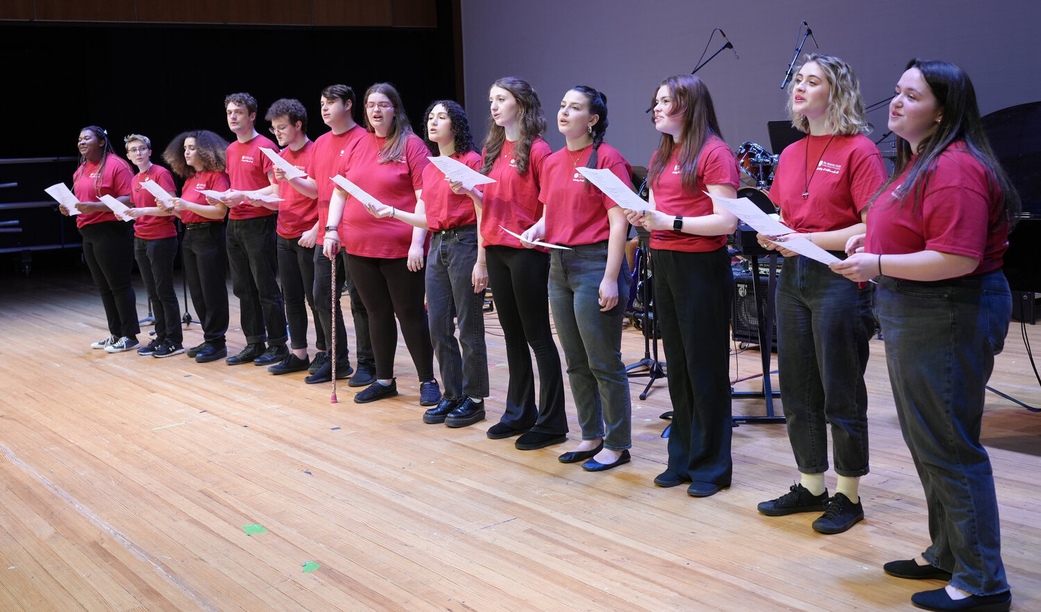 The Molloy University Acapella club, Music Therapy club, Performing Arts club, and Best Buddies club perform “Thank you for the Music” by ABBA.