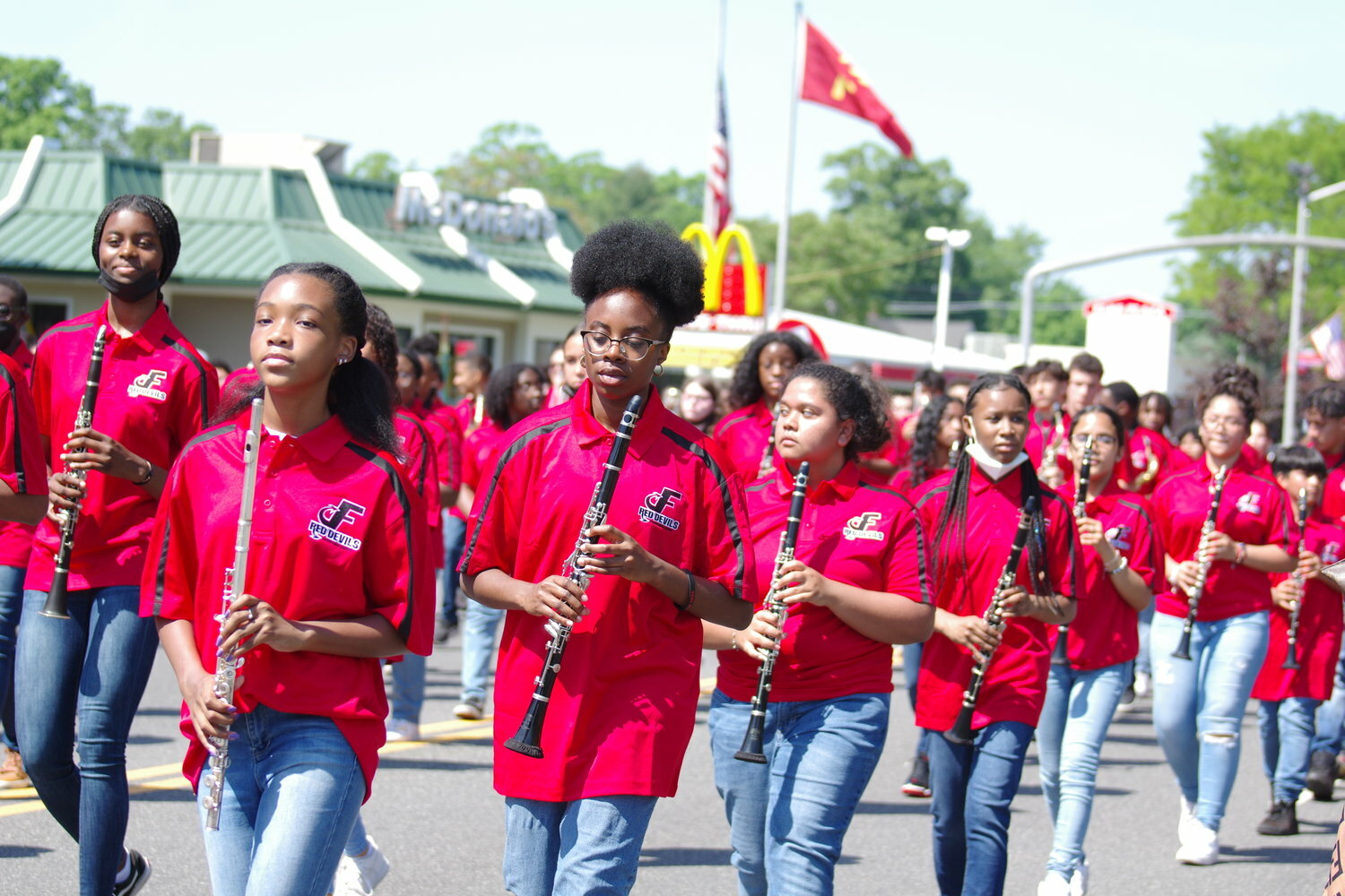 Students ranging from elementary to high school level in Freeport Public Schools demonstrated their professional-level skills both in playing and marching at last year’s Memorial Day parade.