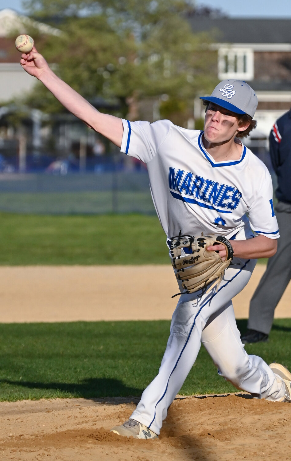Sophomore Matty Hayes dazzled in Long Beach’s series opener against Great Neck South with a complete-game and seven strikeouts.