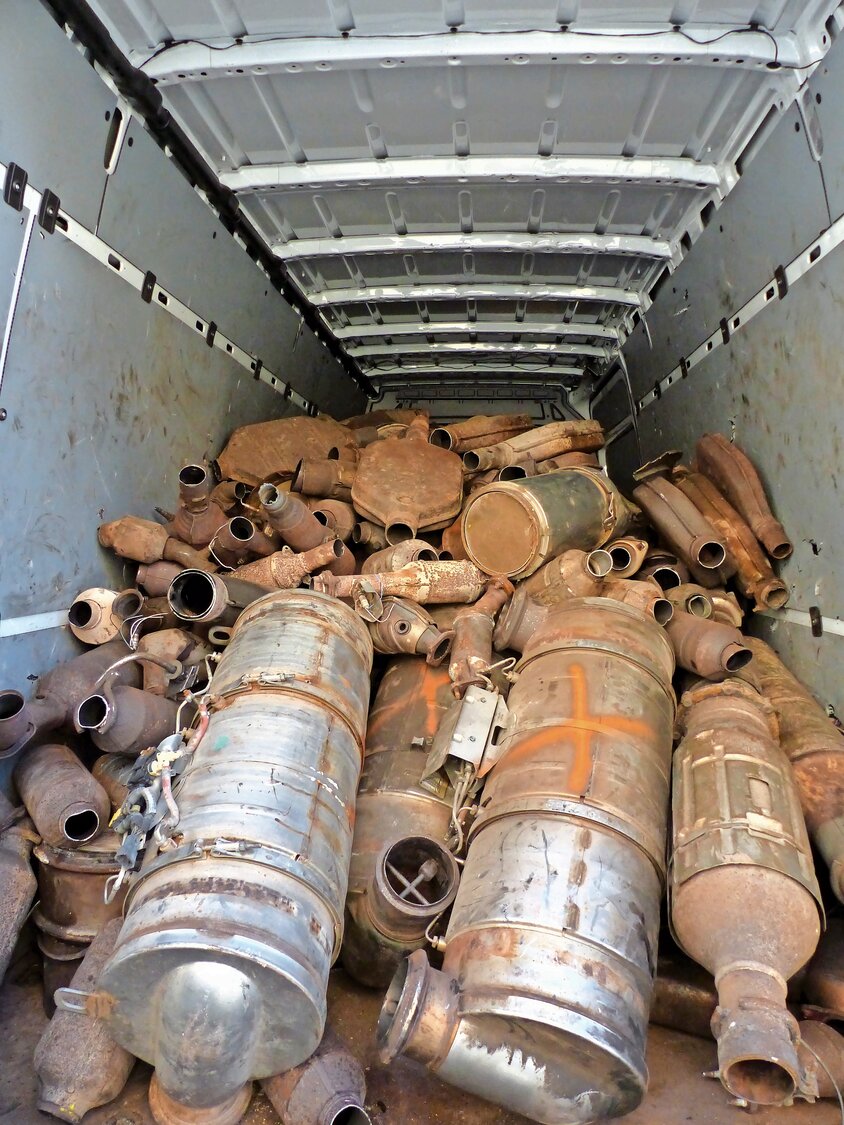 The raid of Ace Auto Recycling Inc., in December, netted hundreds of catalytic converters, millions of  dollars in cash and bank accounts, and equipment used to extract the lucrative precious metals from the converters.