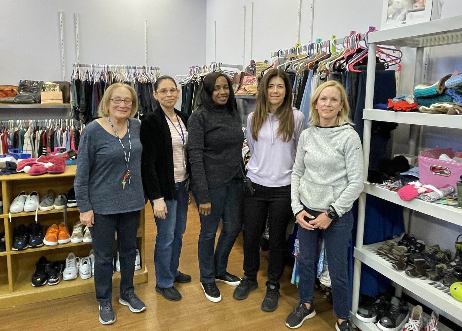 Thanks to faithful volunteers, an expanded Mary Brennan INN clothing boutique reopened on March 1 after three years of closure due to Covid.