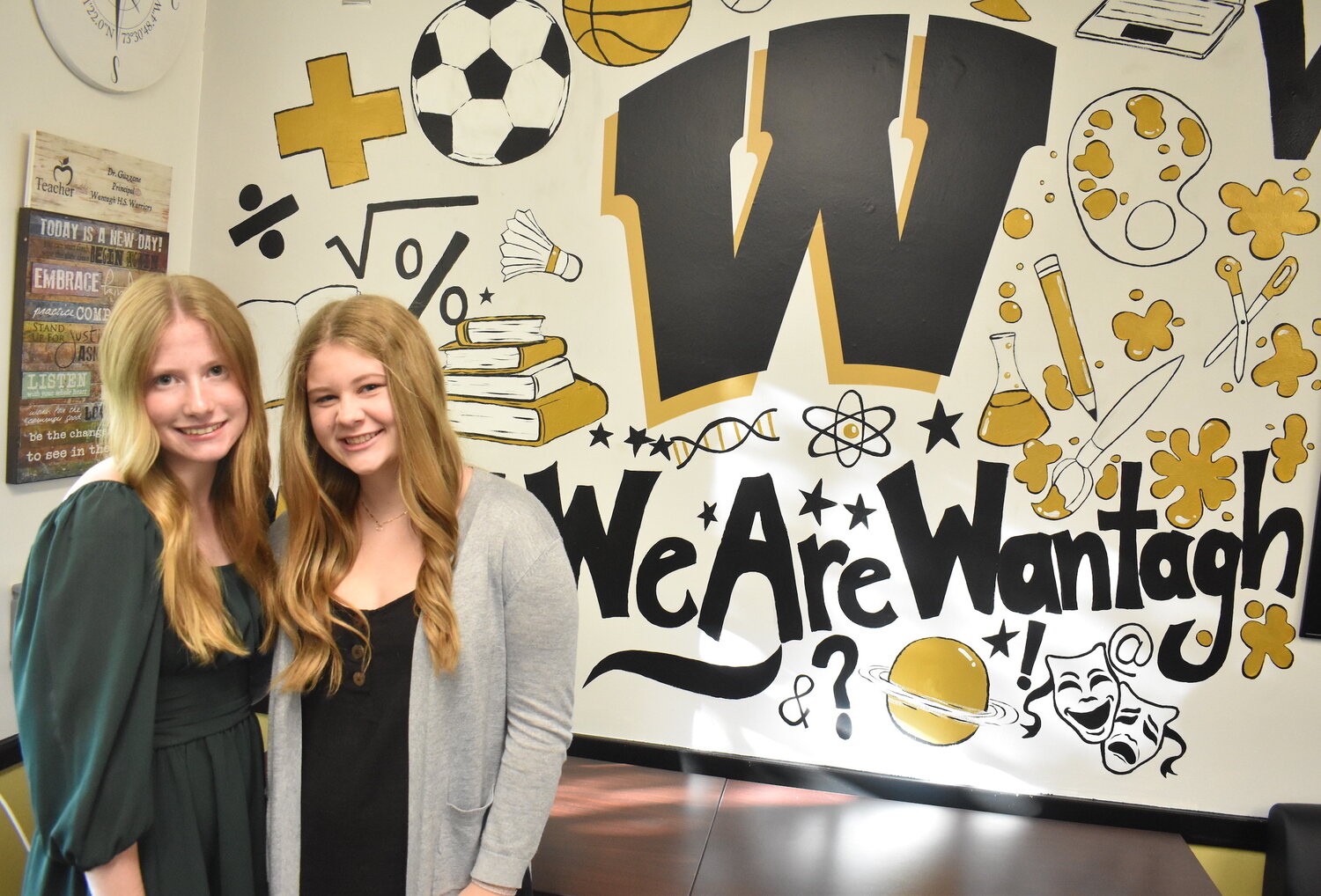 Wantagh High School seniors Katherine Killian, left, and Nora Toscano are the valedictorian and salutatorian, respectively, of the class of 2023.