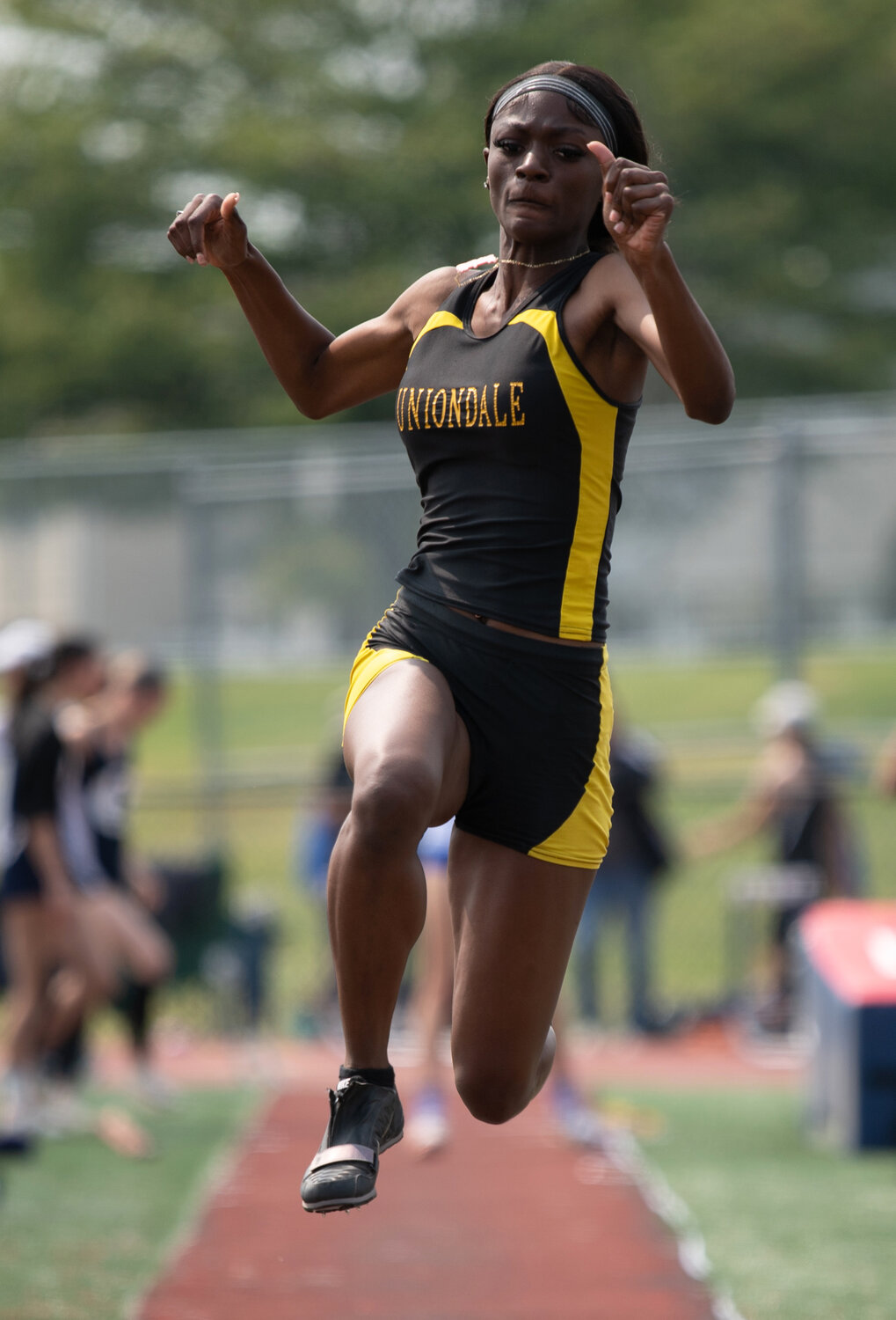 Senior Aniyah Jackson earned All-County honors in the long jump and helped the Knights to a fourth-place finish in Class AAA.