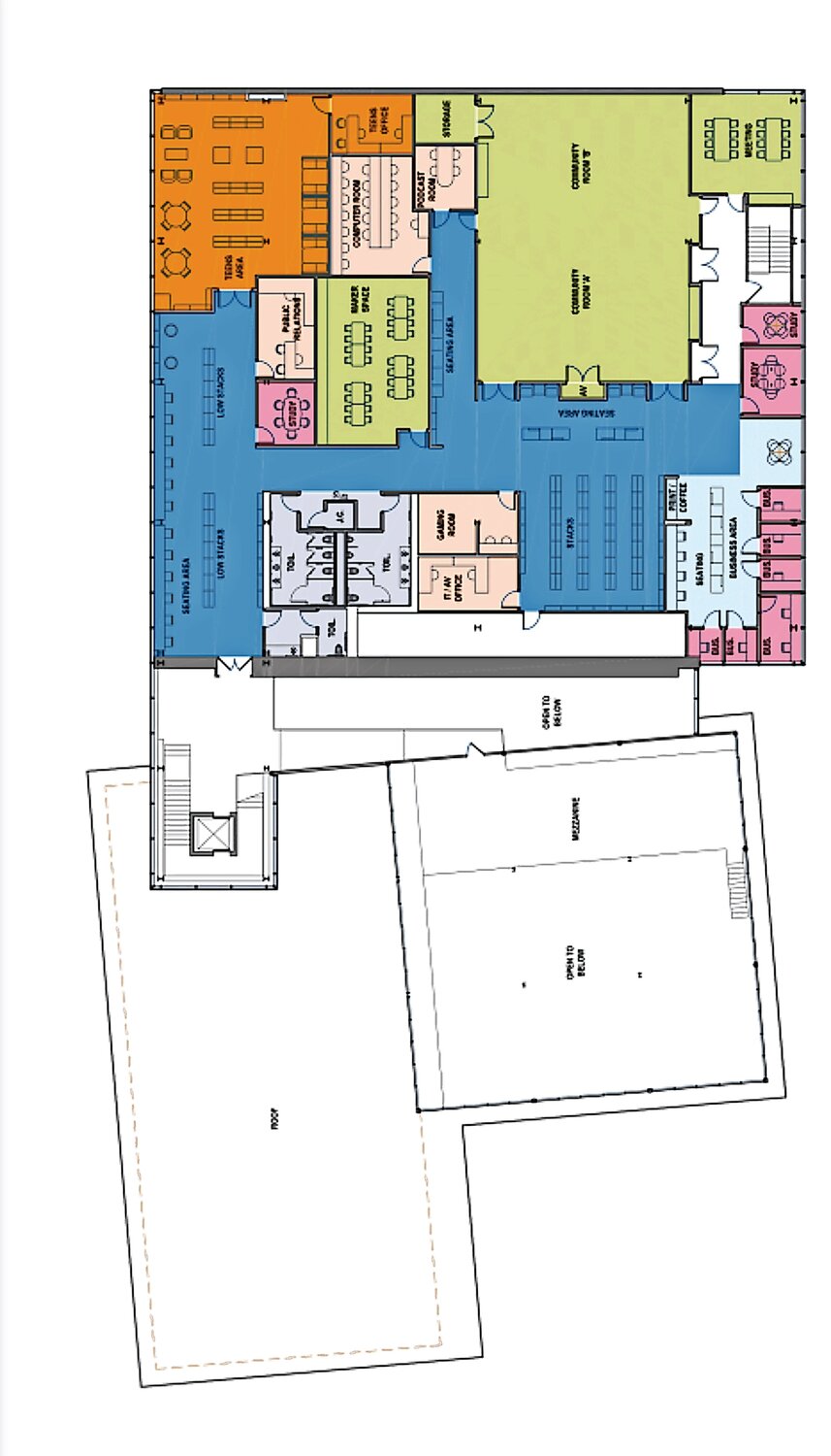 The library’s plans, which can be viewed on its website, BaldwinPL.org, include a redesign of the Children’s Room to enlarge the play area and allow more sunlight into the room, a dedicated Baldwin history room and a larger arts and crafts room.