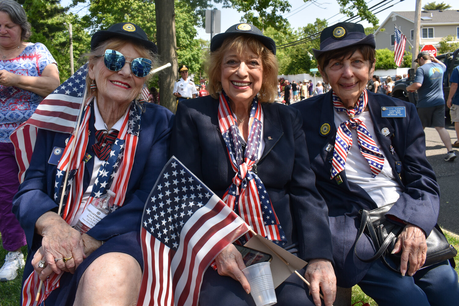 Members of the American Legion Post No. 1282 Ladies Auxiliary took part in the   ceremony that followed the parade.