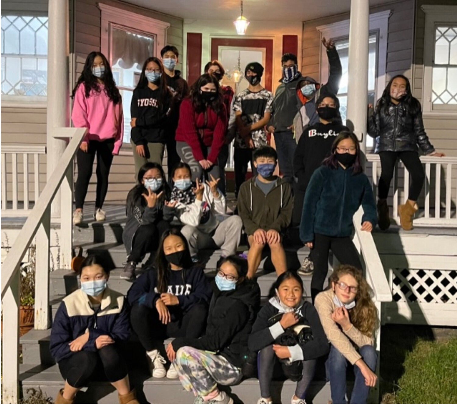 Members of the North Shore Community Church met for outdoor church services during the height of the pandemic. Although they were outside, they wore their masks when close to one another to avoid the spread of Covid-19