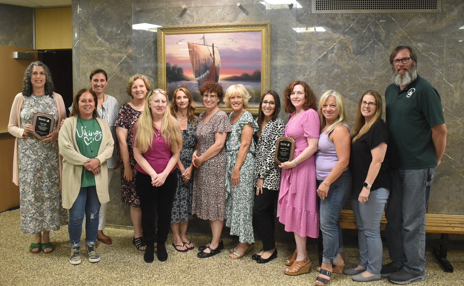 The Seaford Board of Education honored retiring teachers and staff members at the June 21 meeting.