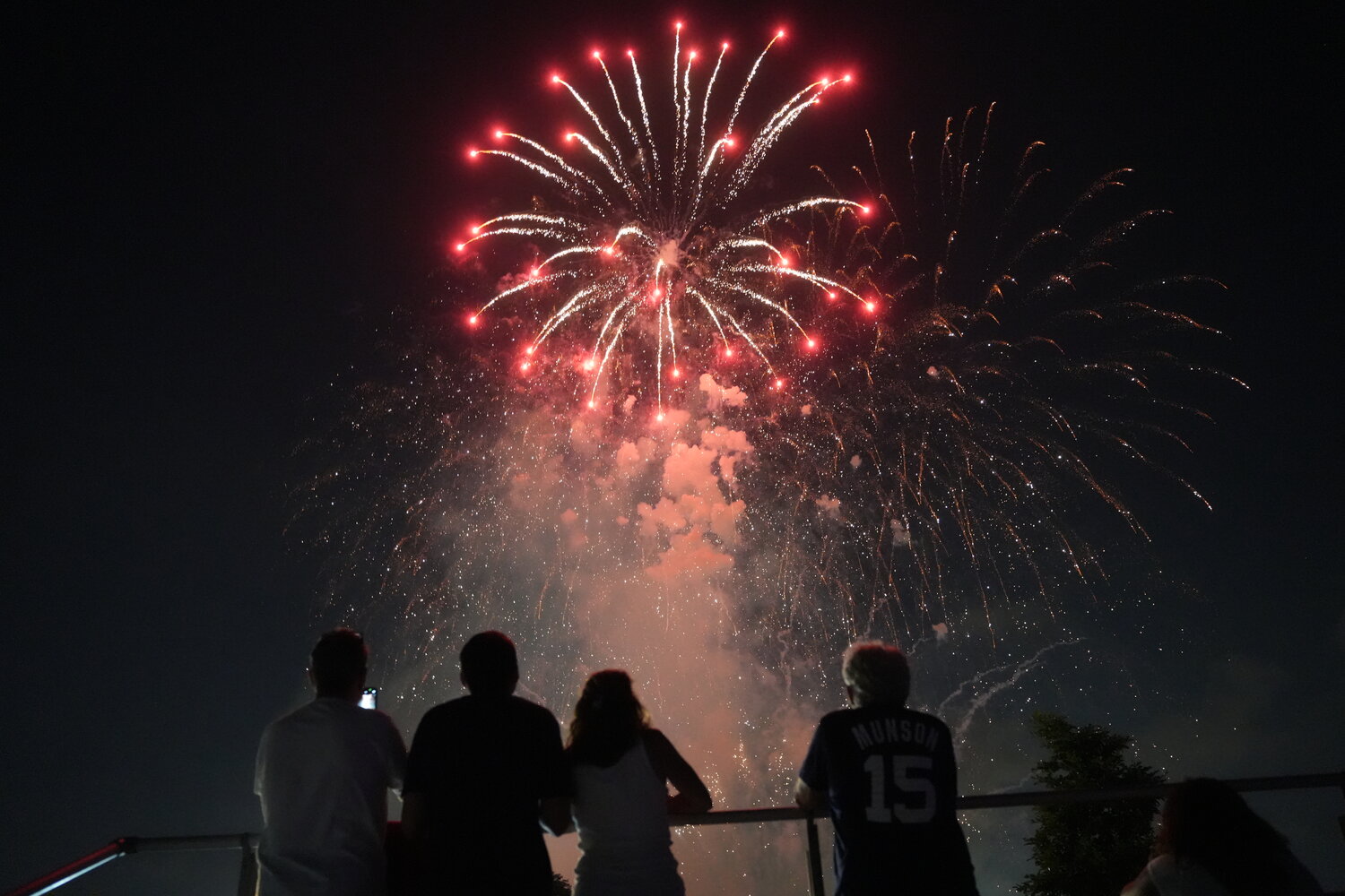 Hundred from all over Long Island gathered at the Pette and Barasch ball fields in Rockville Centre to see the annual fireworks celebration on July 8.