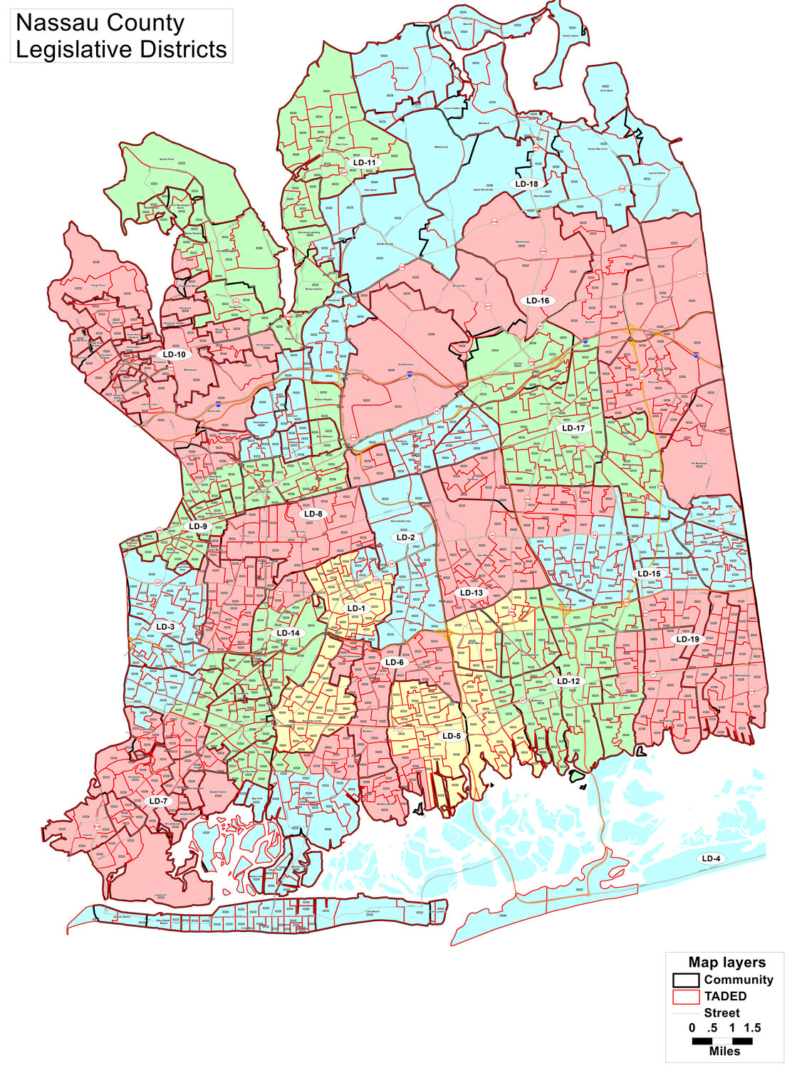Democrats claim the recently approved district map for the Nassau County Legislature benefits Republicans — who hold a majority in Mineola — while putting any opposition at a disadvantage. They now want a judge to make a final determination.