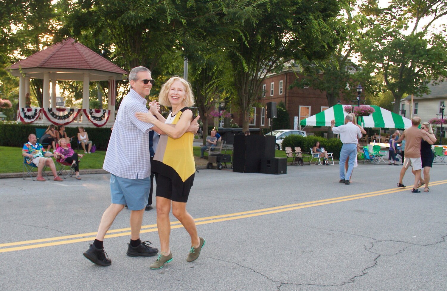 Couples danced the waltz at Dancing in the Street.