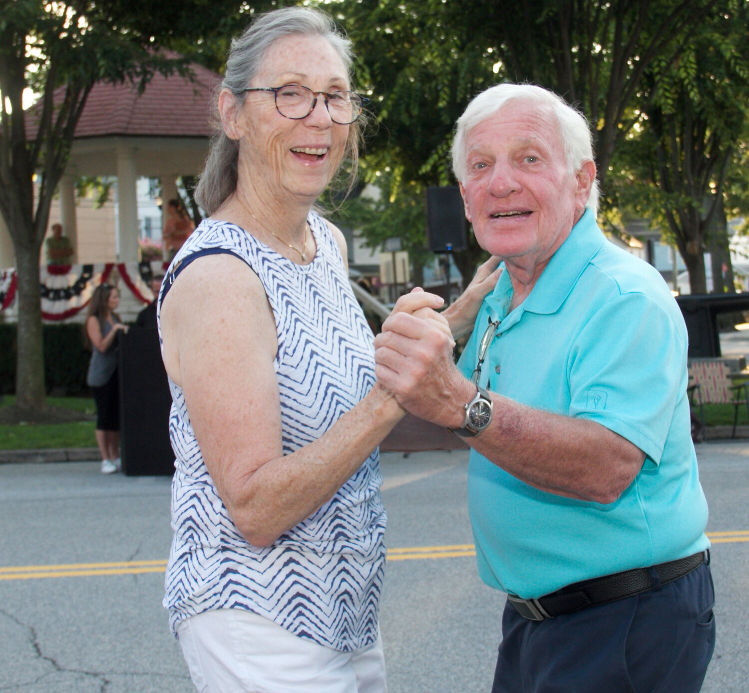 Ann and Lorey Pollack enjoyed participating in the many types of dances.