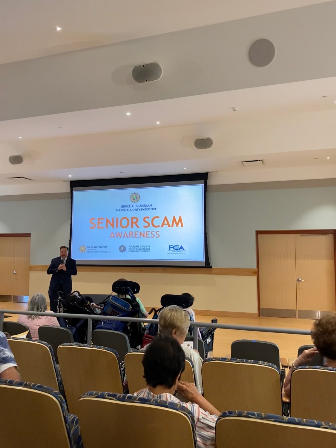 County Legislator Tom McKevitt hosted a first Senior Scam Awareness presentation to inform seniors on how to identify and report scams.