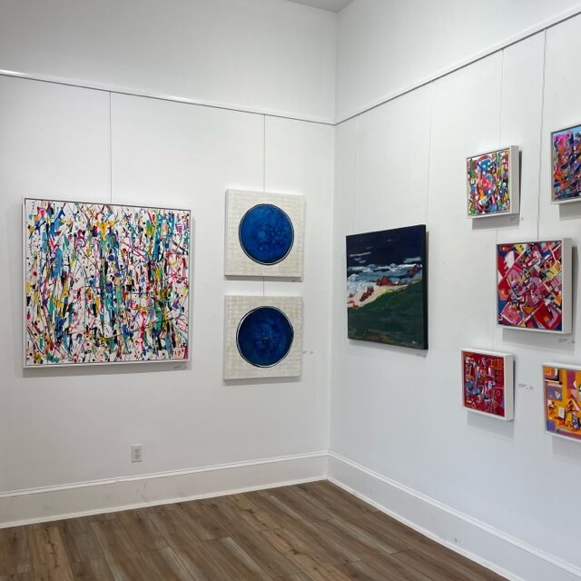 Karen Kirshner’s work reflects an abstract style, and will be on display at the Depot Gallery in Montauk this month. She’s had several of her own solo exhibitions and also taken part in group shows. Her work will be on display with two other artists.