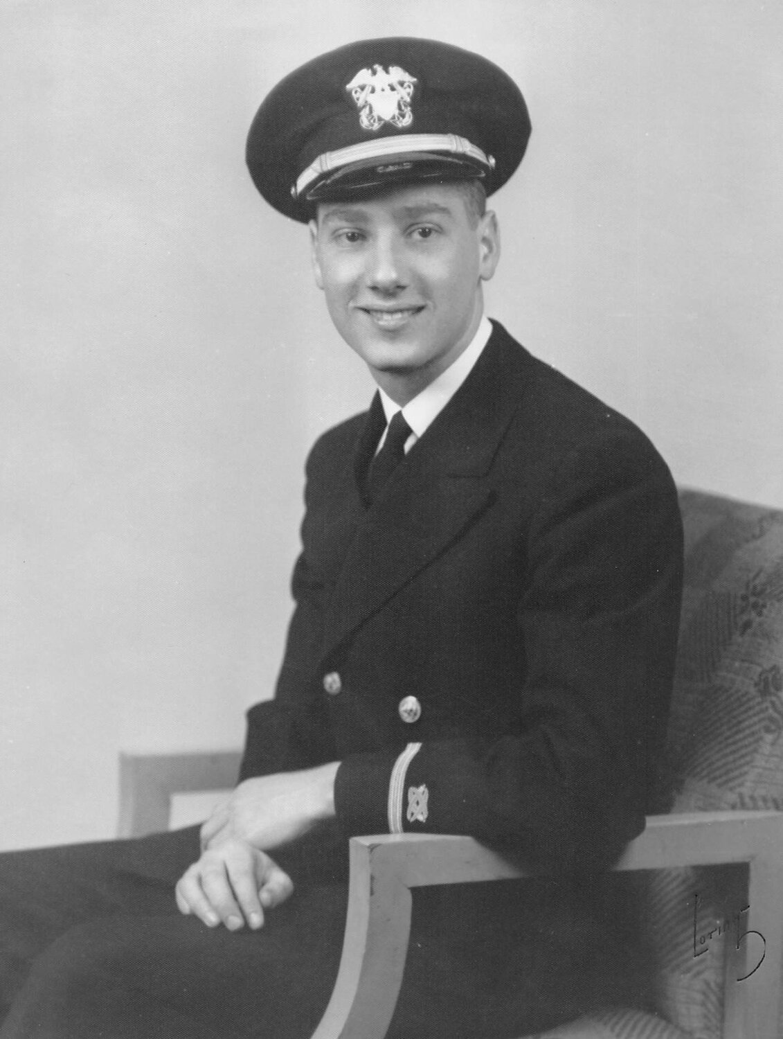 Bernie Ditchik during his time in the U.S. Navy during World War II.