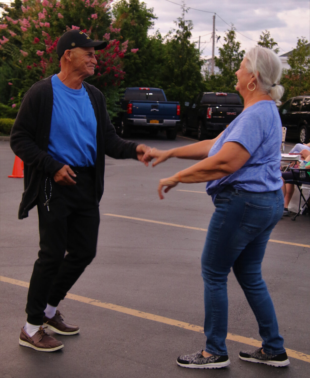 Rene Menendez and Linda Esposito were dancing to the sounds and songs of summer.