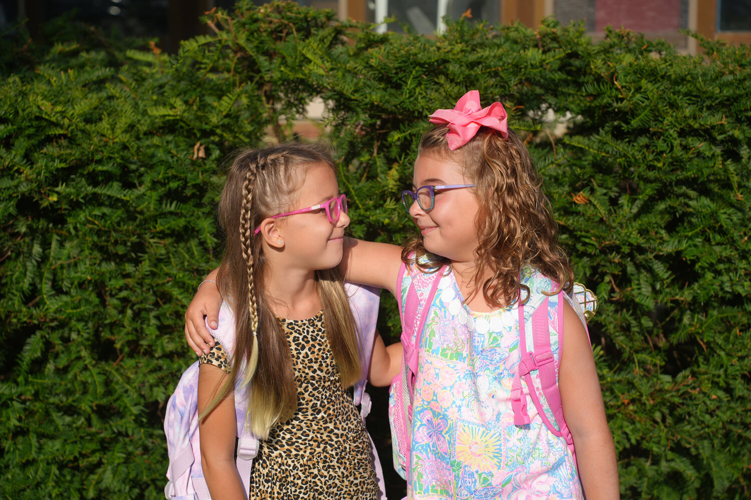 Kaylee Tagnosky and Quinn Mattone are excited to return to William S. Covert Elementary for the start of 2nd grade.
