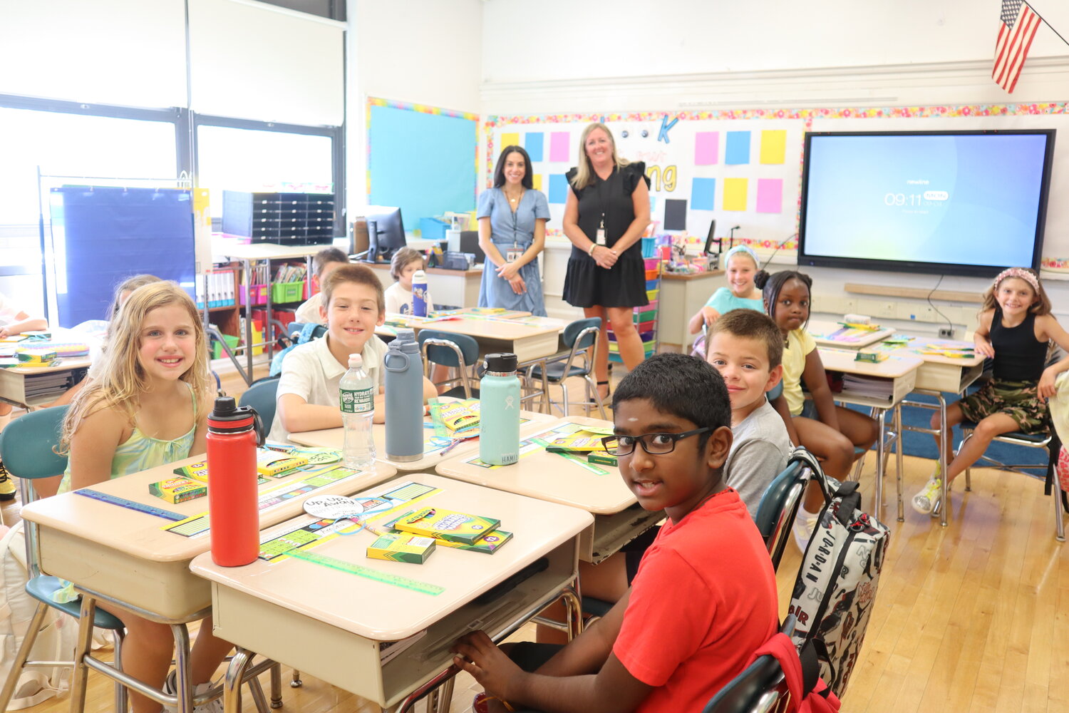 Fourth grade students in Mrs. Caiola’s and Mrs. Weber’s class at Riverside Elementary are ready to learn.