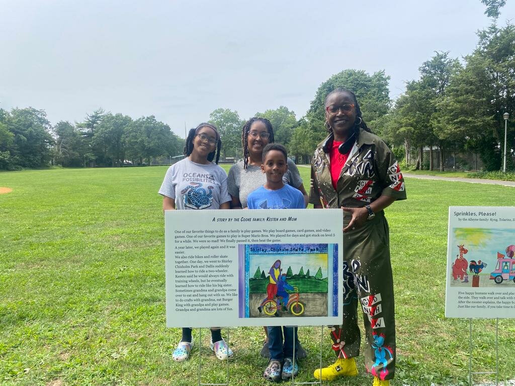 Dallis and Kesten Cooke, with their mother Lanina, collaborated with artist Nichelle Rivers to illustrate their story.