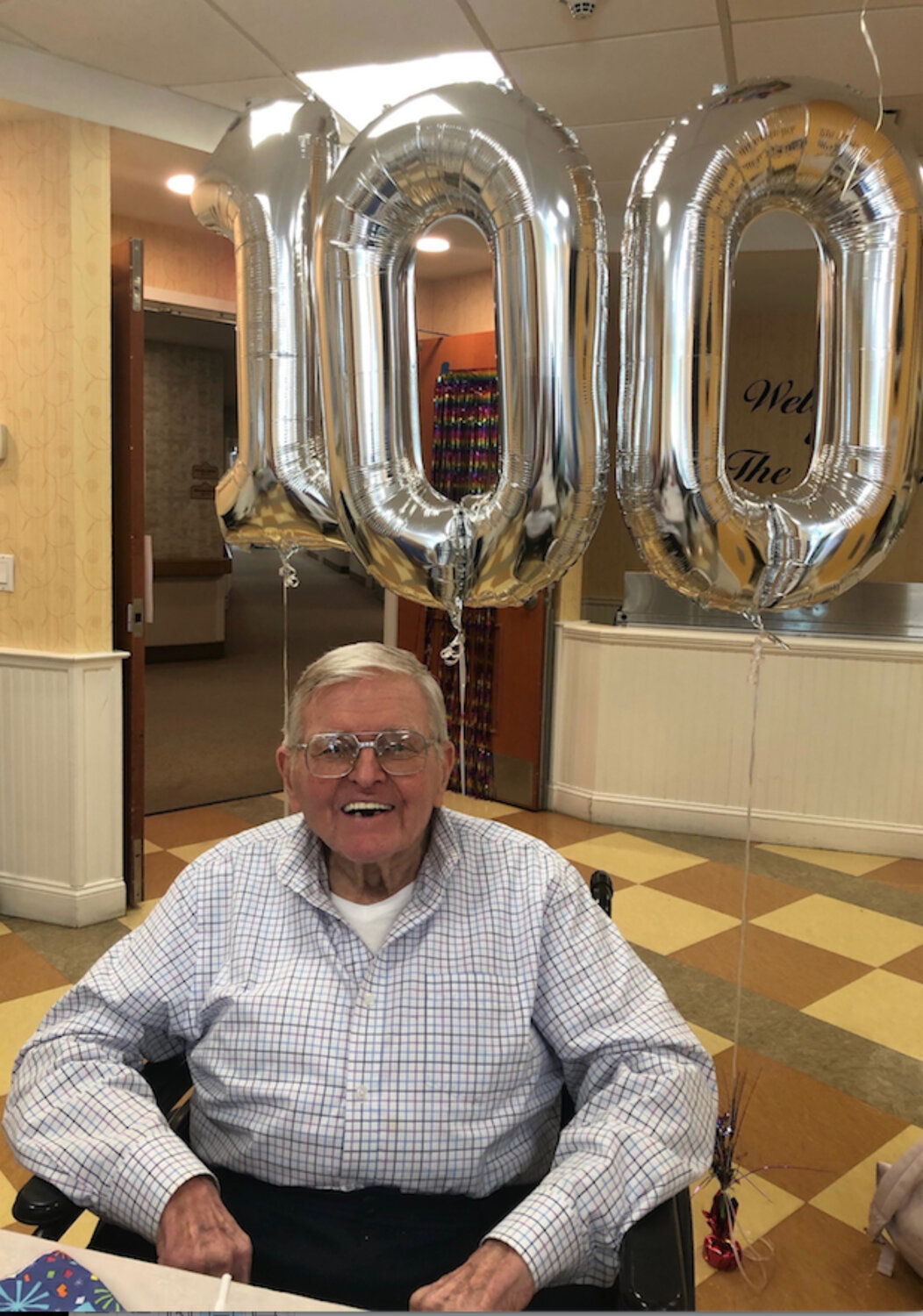 Seymour Sinuk, a resident of the Belair Nursing and Rehabilitation Center in North Bellmore, turned 100 on Aug. 22.