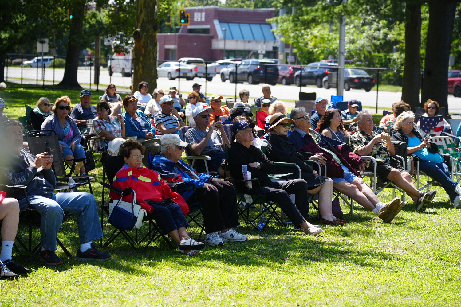 The county’s afternoon concerts are geared towards seniors and older adults. A large crowd packed into the field of Eisenhower’s Field 1.