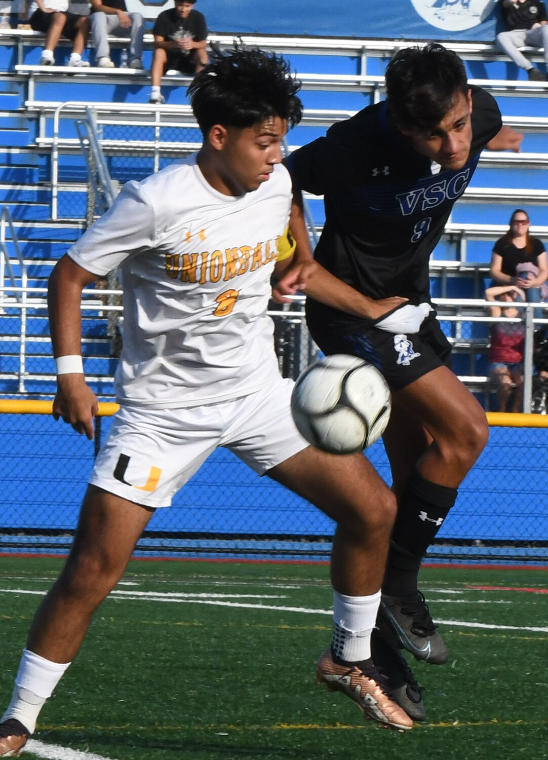 Senior captain and midfielder Fernando Rios, left, is the heart and soul of a Knights’ team eager to make a deep playoff run this fall.