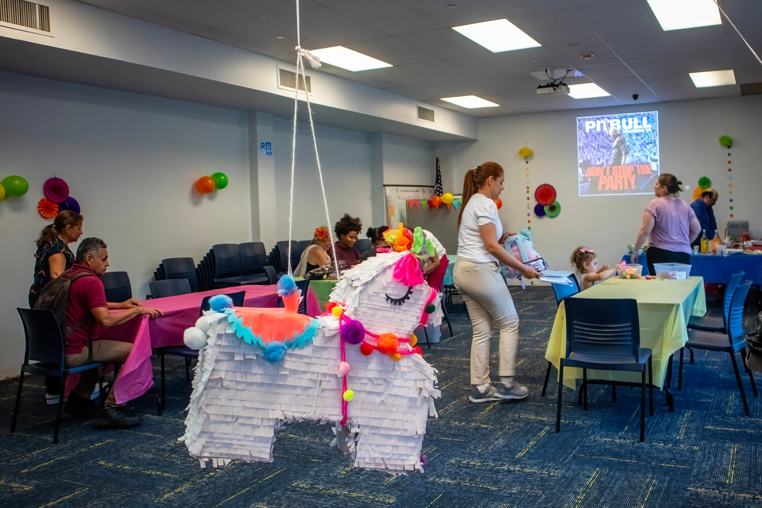 One of the highlights of the event was the large piñata.