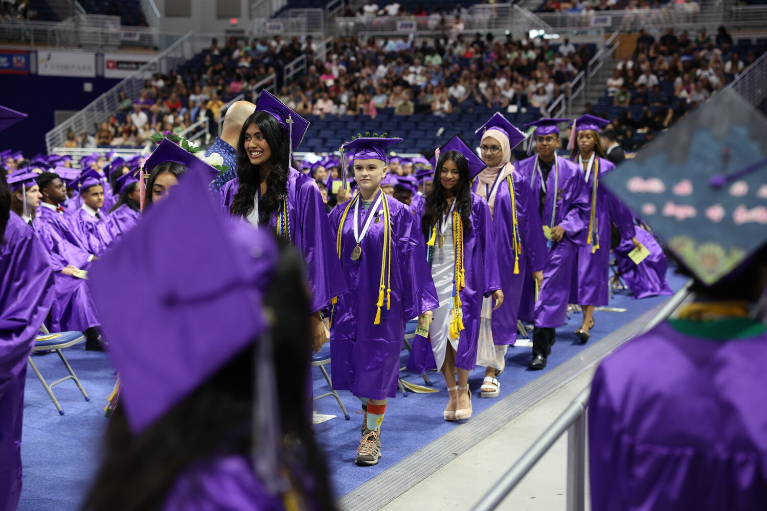 Students of Sewanhaka High School Class of 2023 marched toward their futures at their graduation this June. Current high school students are encouraged to think about their future and college applications at informational sessions hosted by the Franklin Square Public Library and Elmont Memorial Library.