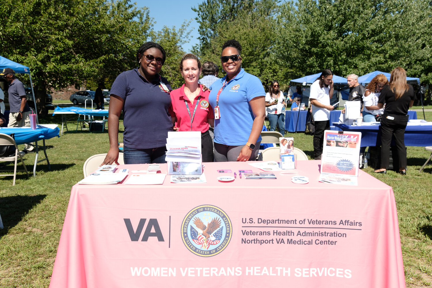 Sheira Patrick, Rosa Marie and Kemeka Benjamin-Williams represented the VA’s Women Veterans Health Services.