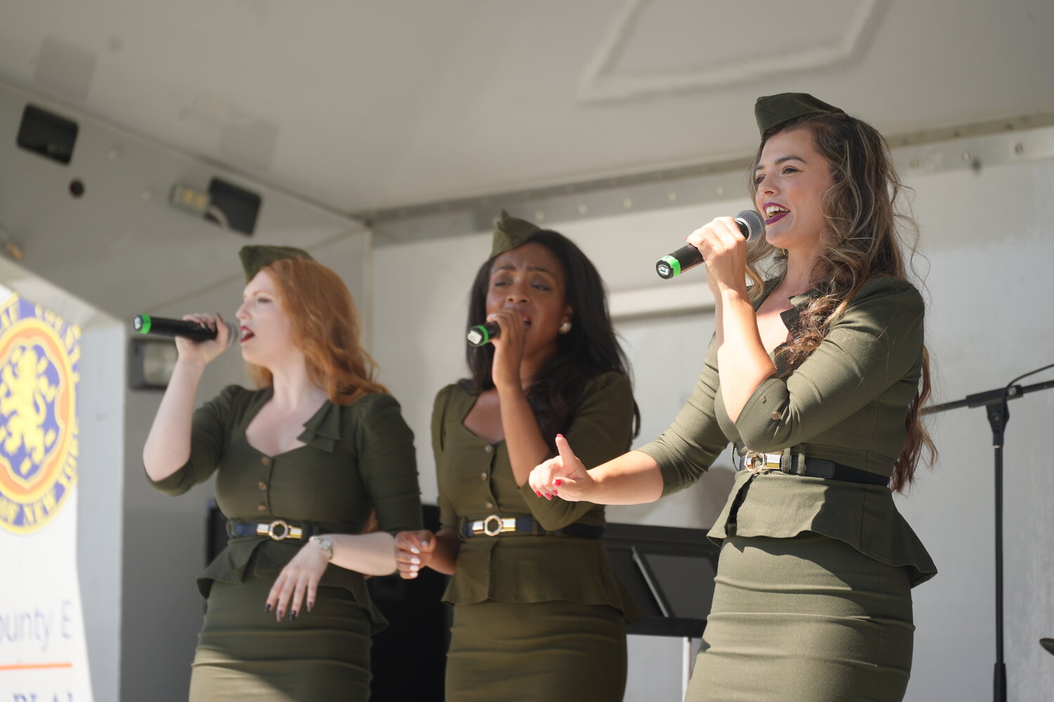 The American Bombshells presented a patriotic performance for fair attendees.