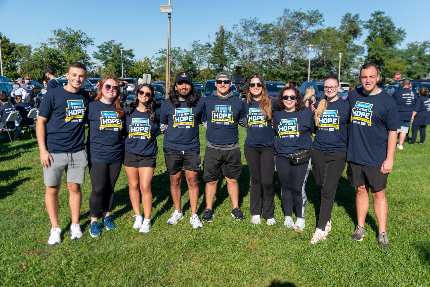 Friends and family get together at Wantagh Park to raise awareness for Huntington's disease as part of the Team Hope walk.
