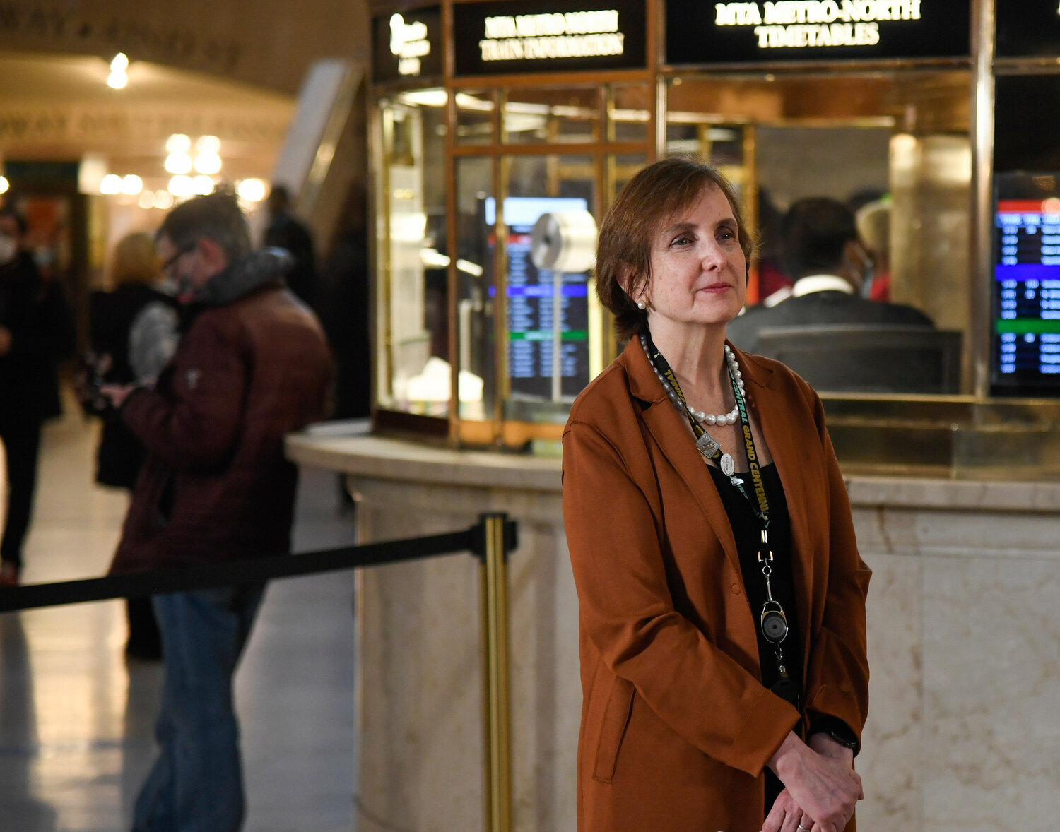 Interim Long Island Rail Road President Catherine Rinaldi, above, announced her resignation from her position following calls from local officials and commuters for full-time presidential leadership.
