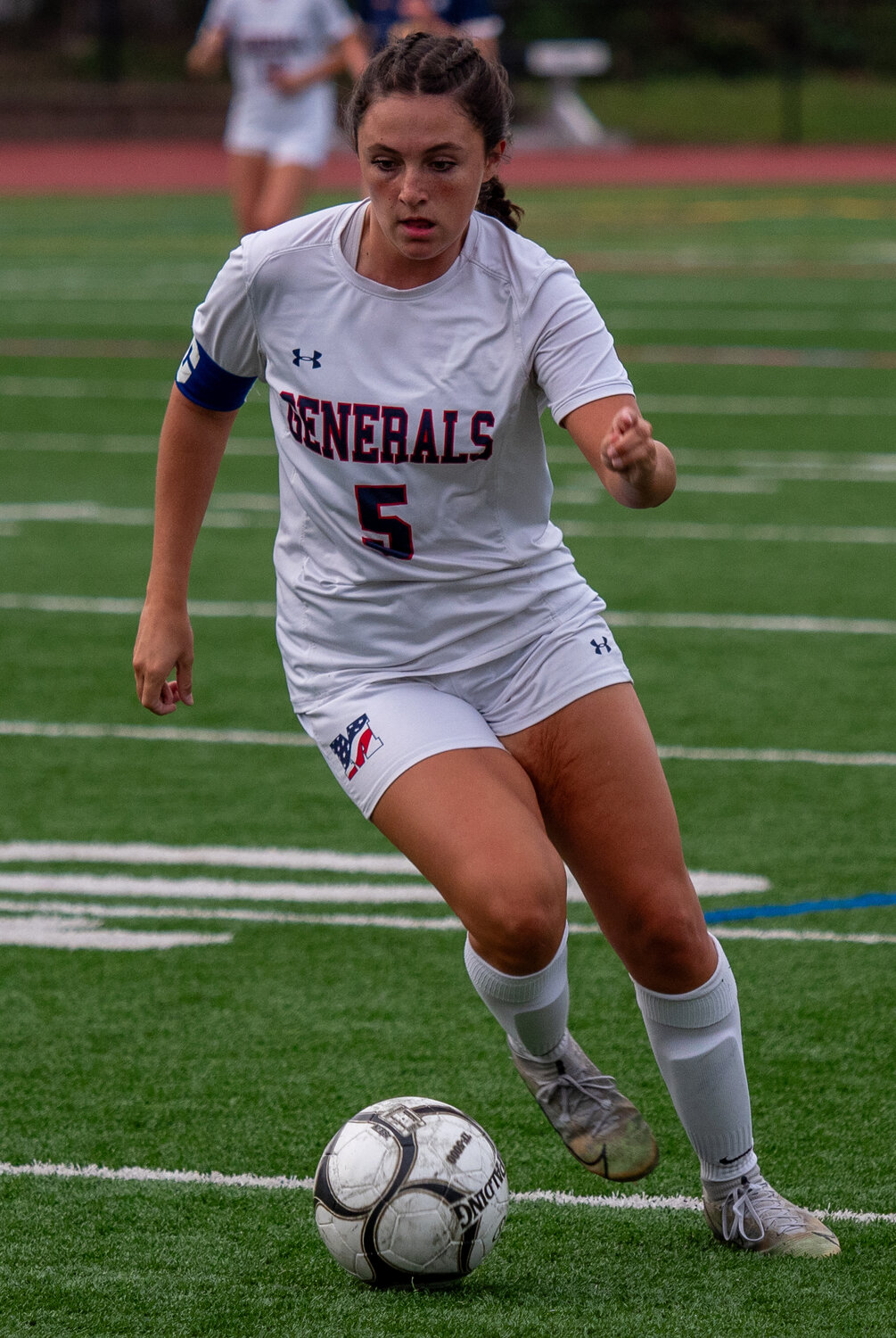 Senior Hailey Metzger is one of the key offensive ingredients for the Generals, who are defending county and L.I. champs.