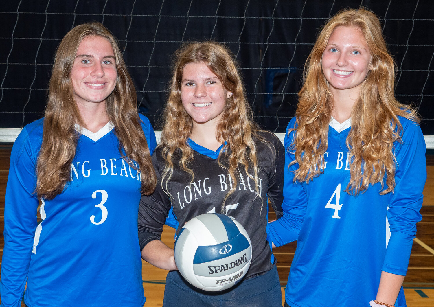 Senior captains, from left, Franki Kelleher, Zoe Moller and Amy Littman are leaders on and off the court for the Marines.