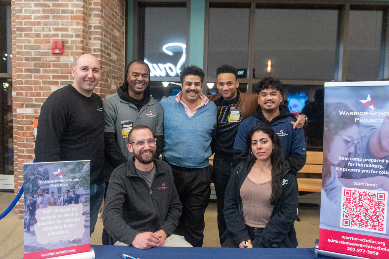 Members of the Warrior-Scholar Project team came out to talk to the community during the New York Islanders military appreciation night last weekend. The organization helps empower veterans in their pursuit of higher education.